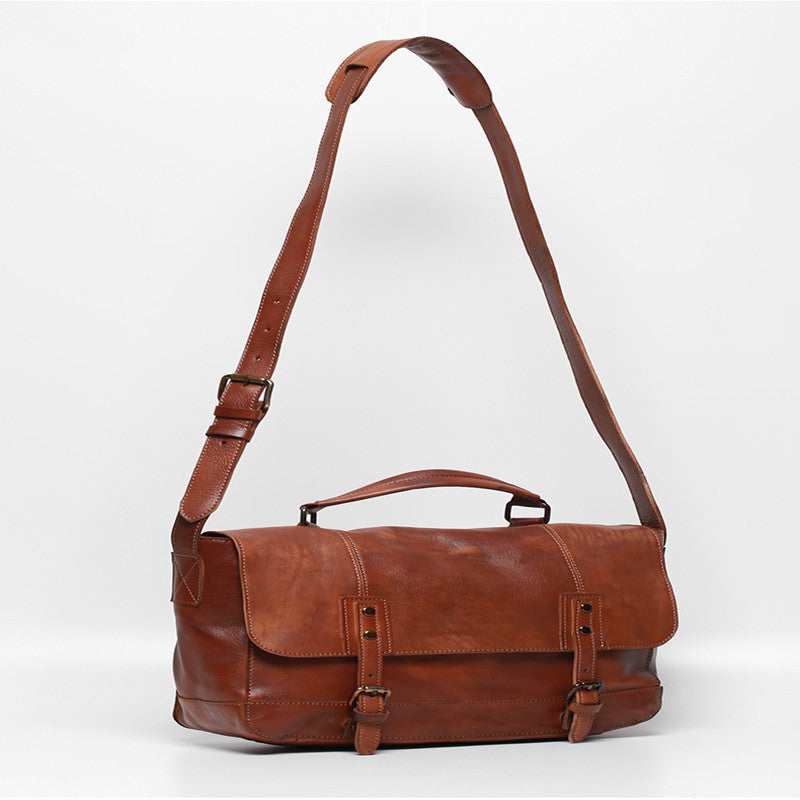 Top Layer Cowhide Messenger Bag