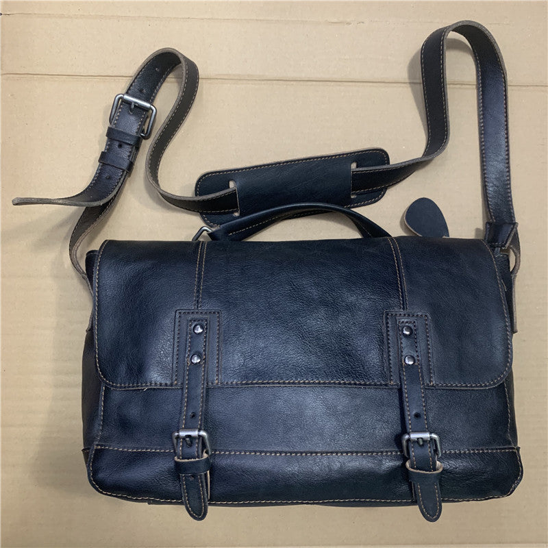 Top Layer Cowhide Messenger Bag